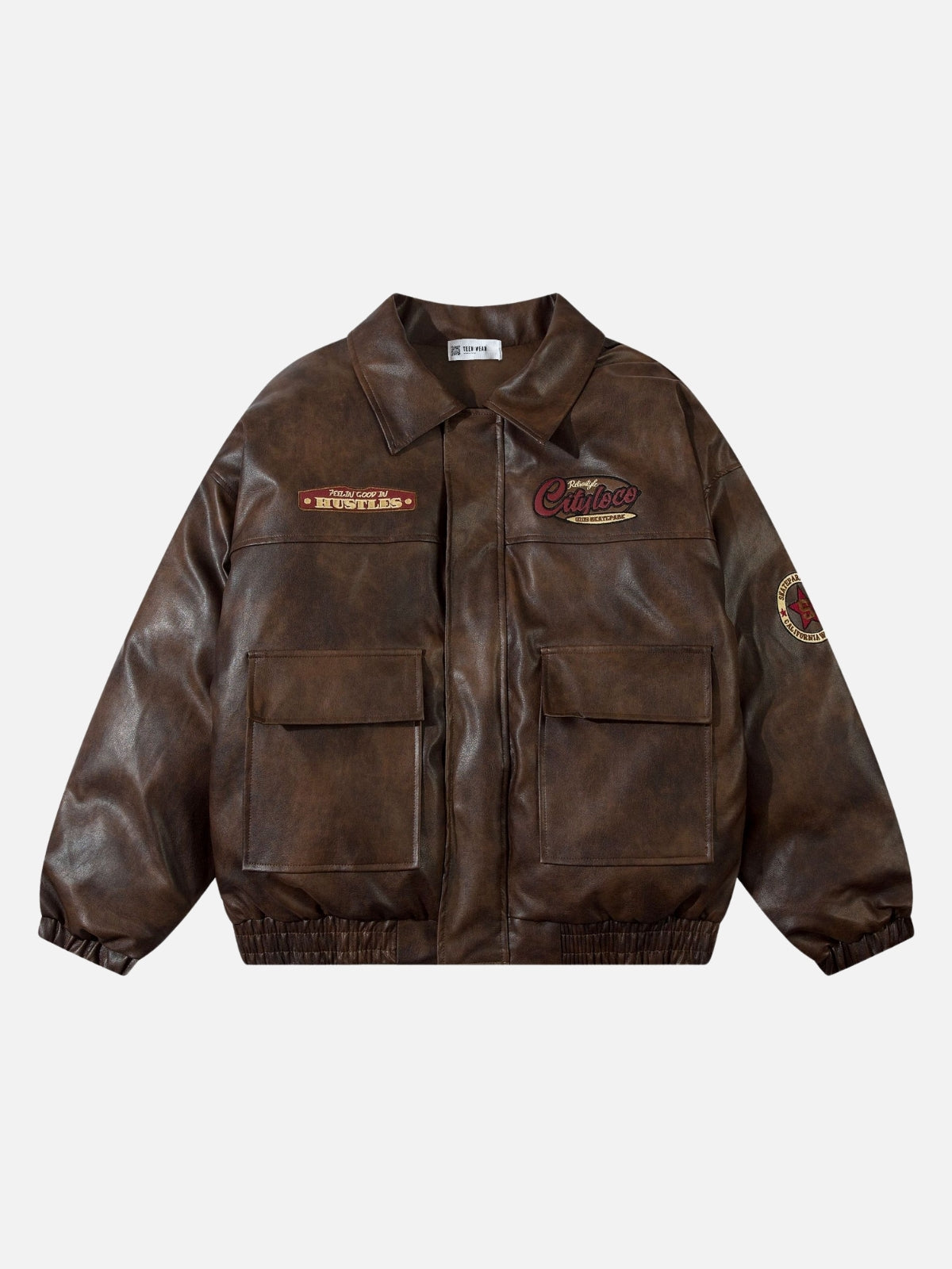 ILLIGO レザージャケット　ブラウン レザージャケット Goatsuede Jacket 26－011