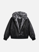 LUSTICA - Oversized Basic Faux Leather Jacket