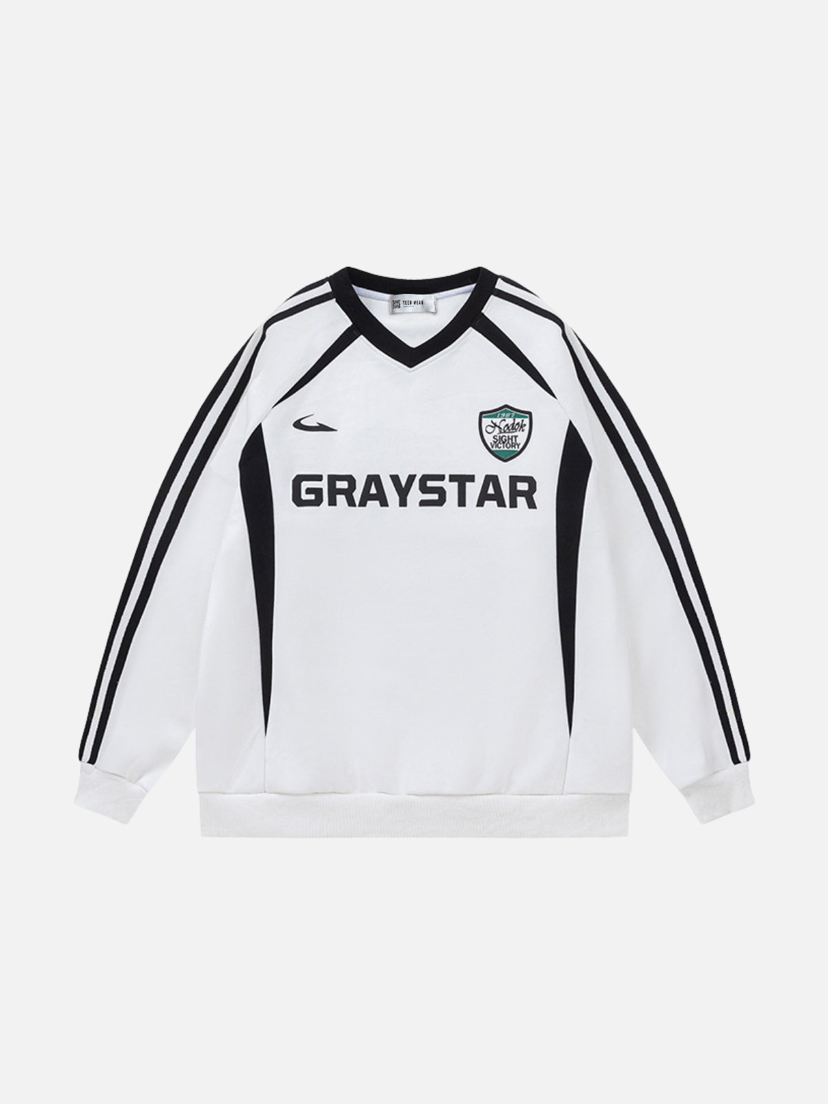 GRAYSTAR - Oversized Graphic Long Sleeve Jersey White | TEENWEAR.EU