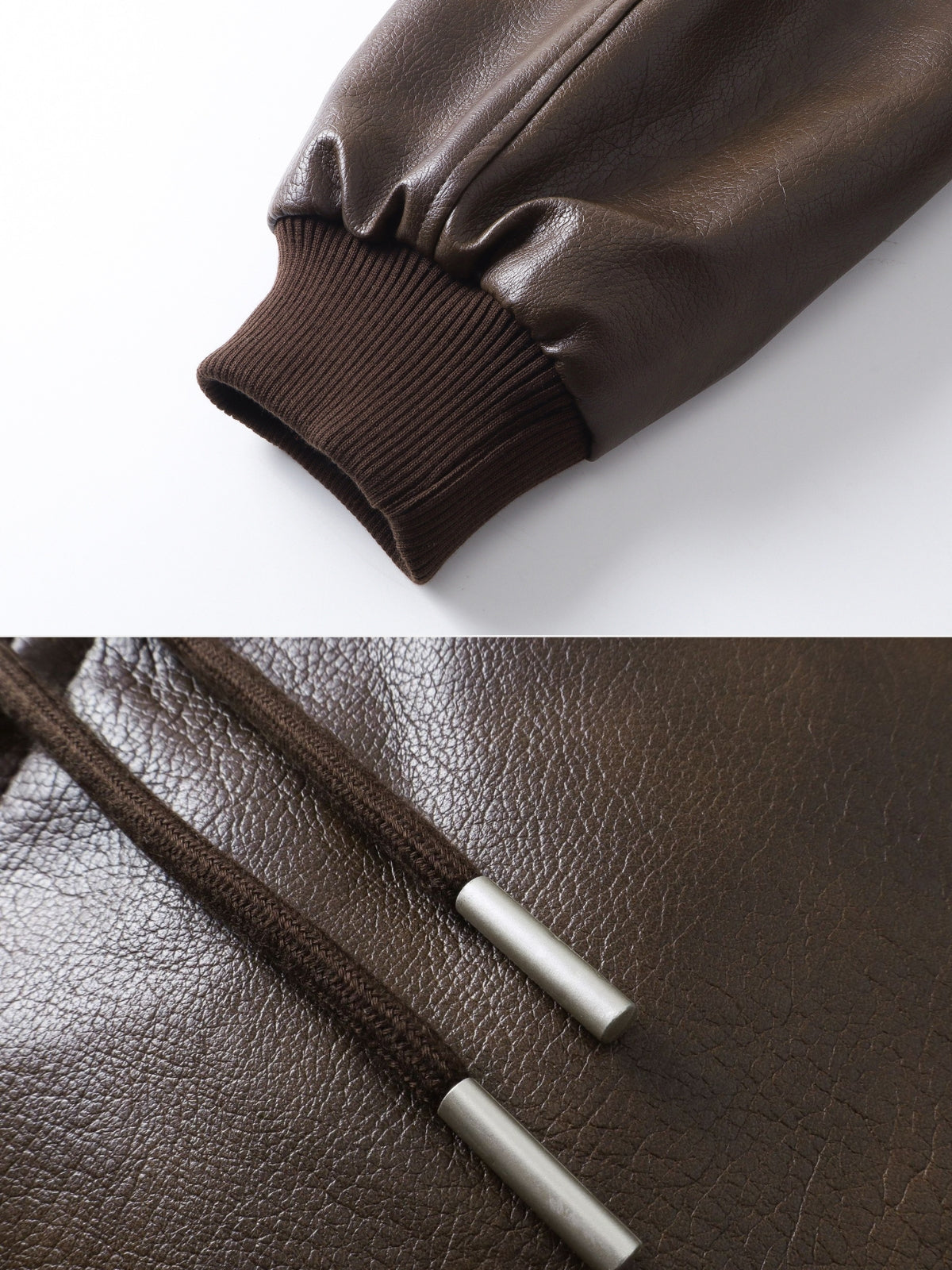 LUSTICA - Oversized Basic Faux Leather Jacket