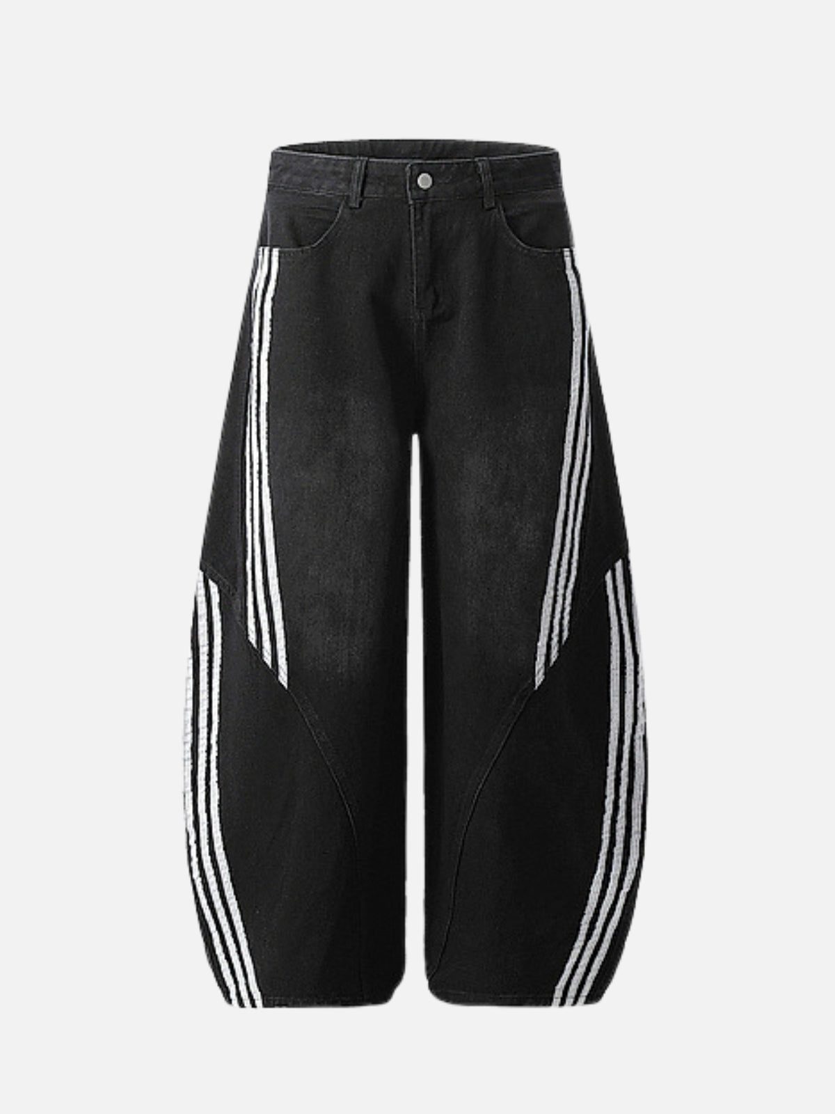 STRIPASO - Baggy Graphic Jeans Black | Teenwear.eu