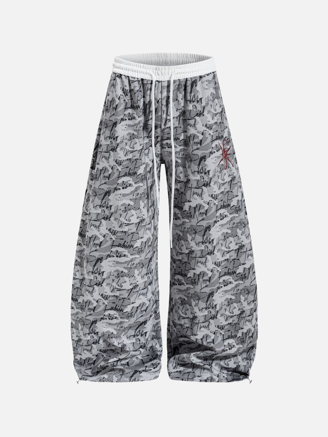 DANCOS - Parachute Graphic Camo Pants Grey | Teenwear.eu