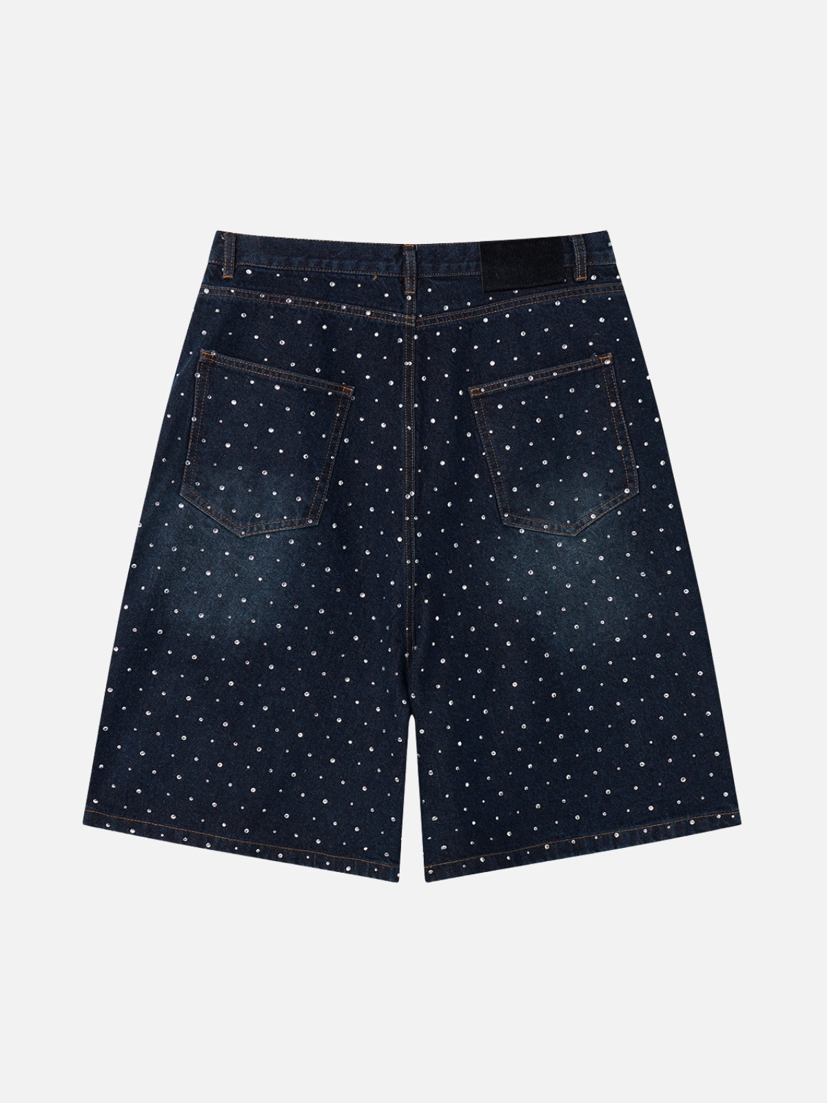 DIAMONDO - Baggy Rhinestone Denim Shorts | Teenwear.eu