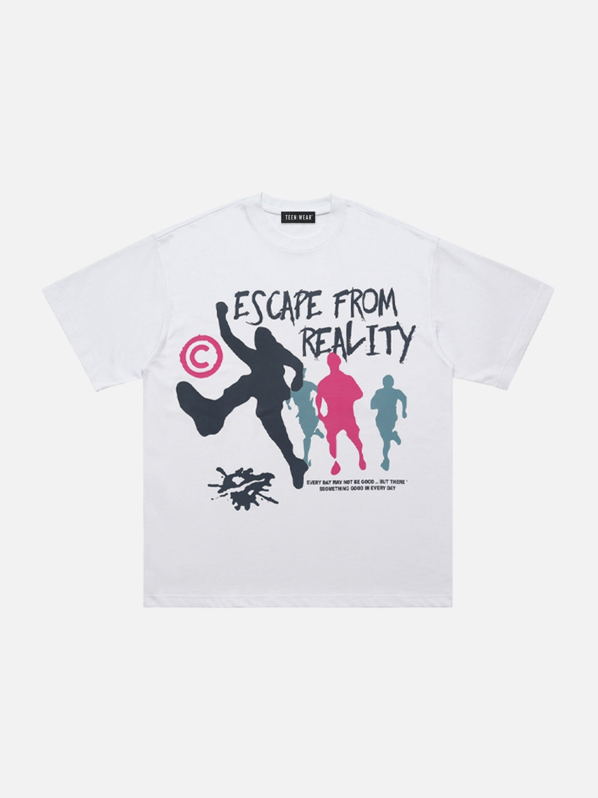 ESCAPE - Regular Print T-Shirt White | TEENWEAR.EU