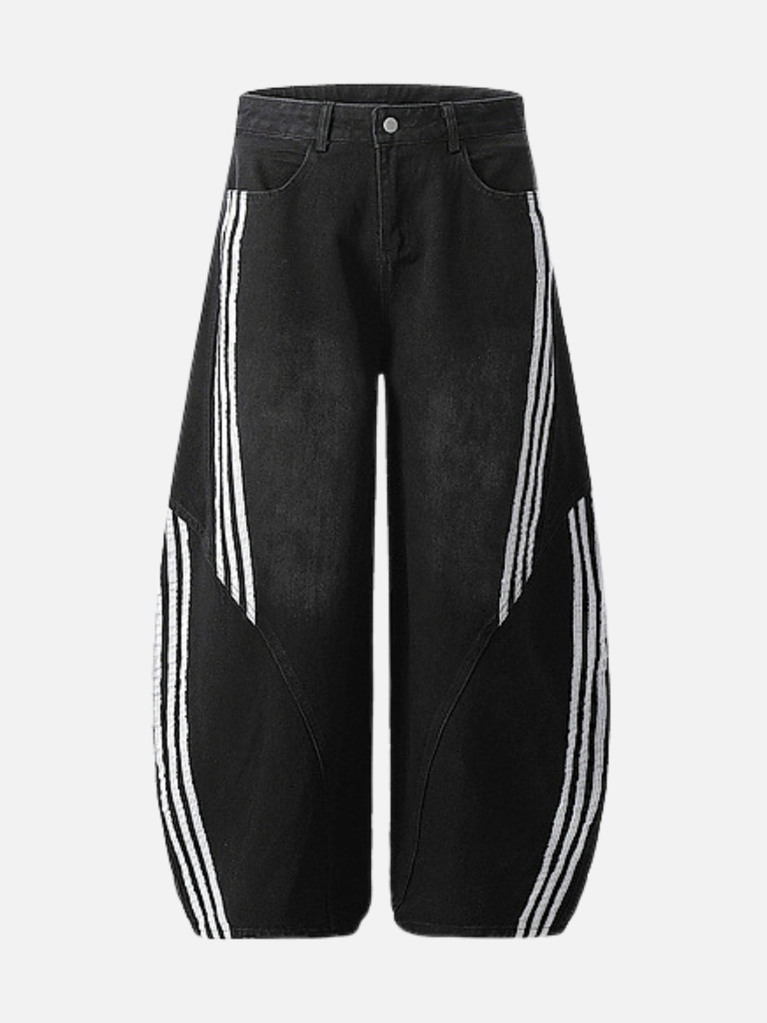 ADIDASO - Baggy Graphic Jeans Black | Teenwear.eu