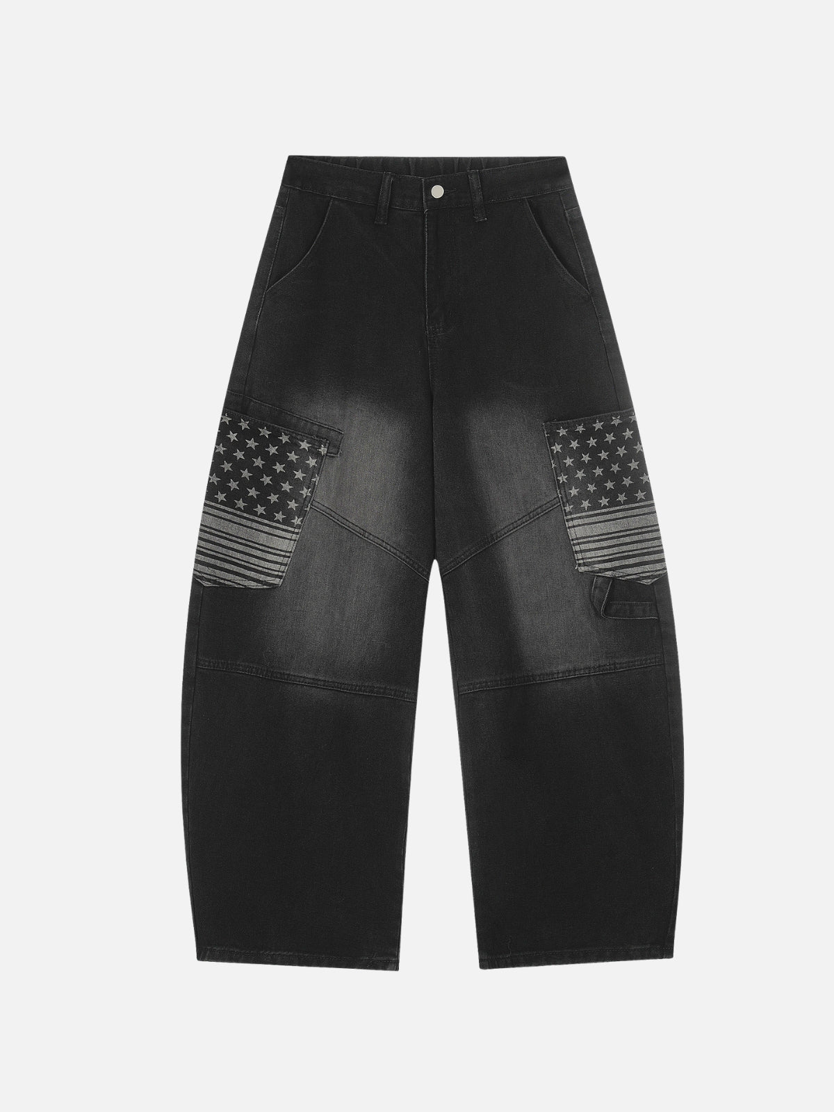 KROSSY - Baggy Embroidered Jeans