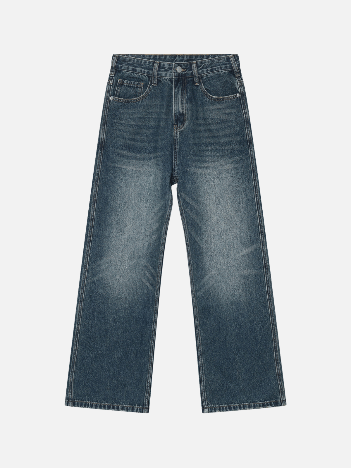 IGNITION - Loose Washed Basic Jeans Washed Blue | TEENWEAR.EU