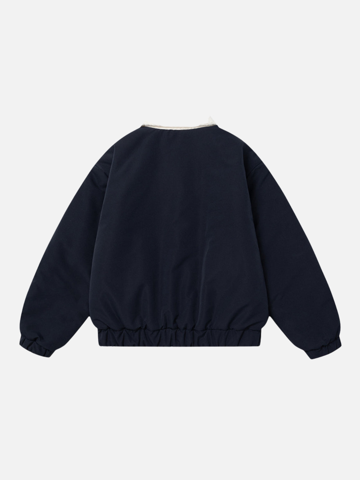 CREAMY - Sherpa Oversized Embroidered Jacket