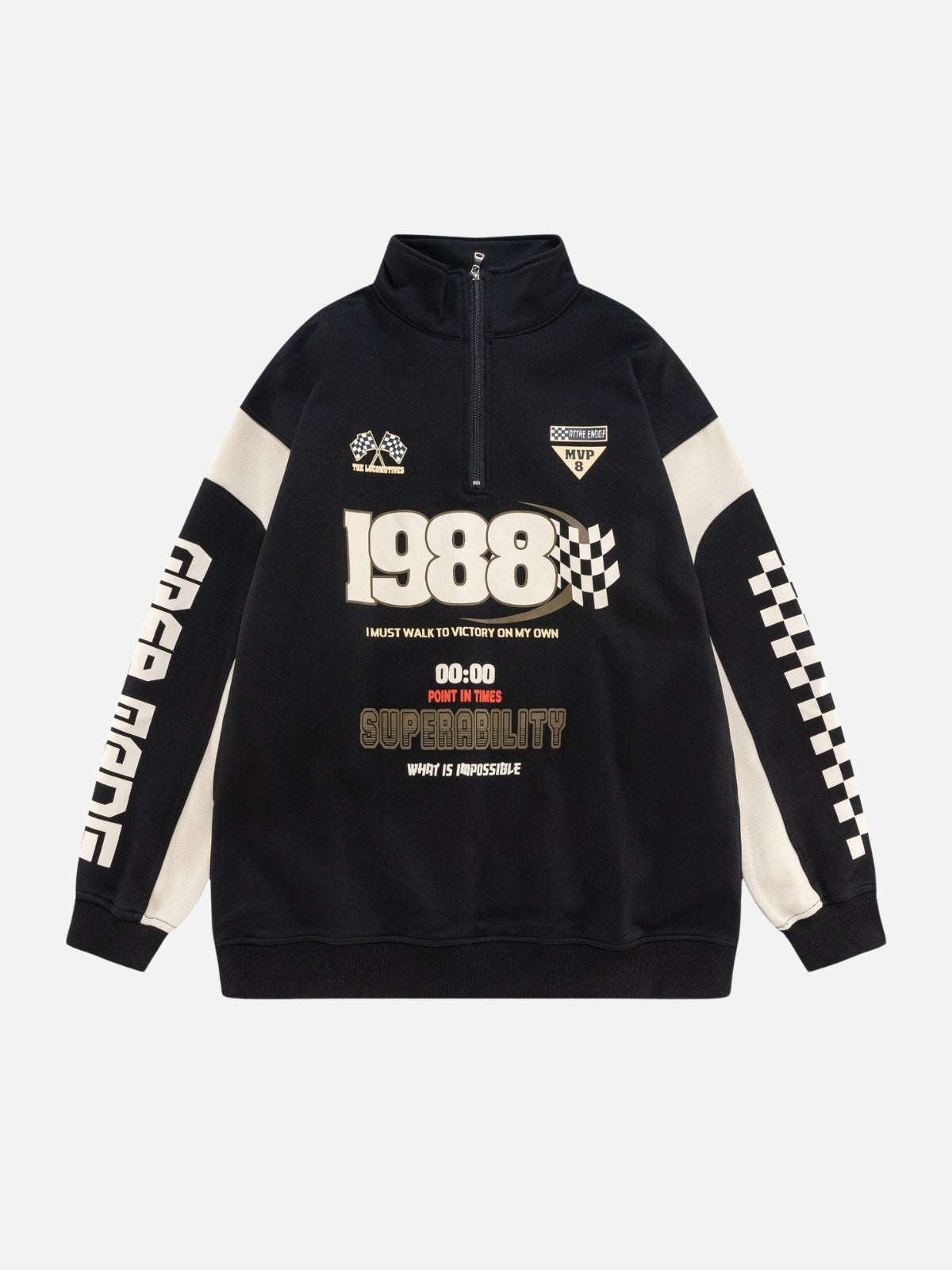 SUPERABILITY - Oversized Print Polo Shirt Black | TEENWEAR.EU