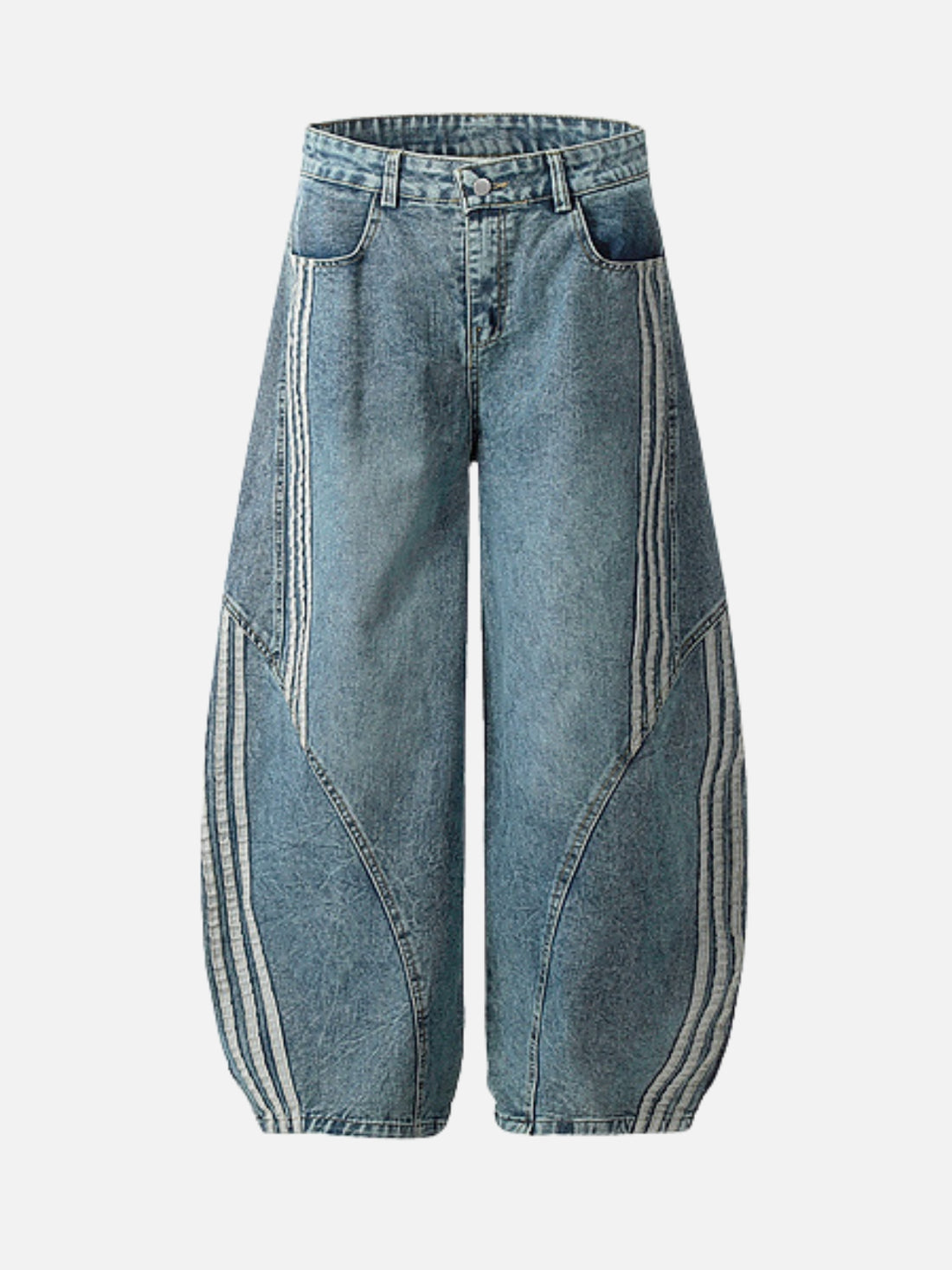 ADIDASO - Baggy Graphic Jeans Black | Teenwear.eu