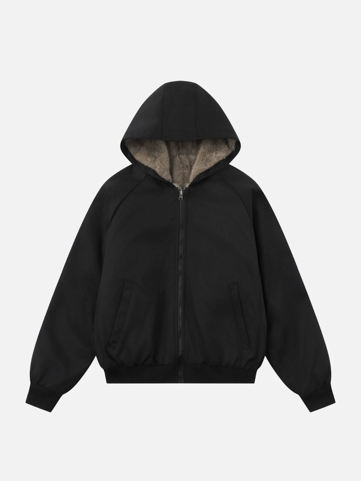 COZEE - Sherpa Basic Jacket Black | Teenwear.eu