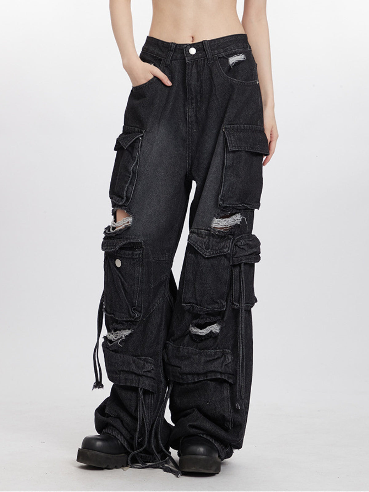 CARGOED - Baggy Basic Cargo Jeans | TEENWEAR.EU