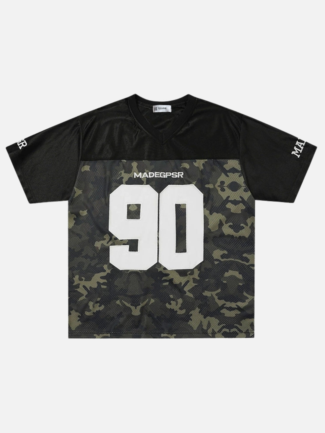 NINEO - Oversized Graphic Camo Jersey Black | Teenwear.eu