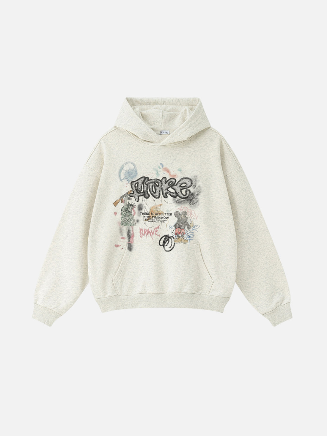 FTOKE – Oversized Print Hoodie