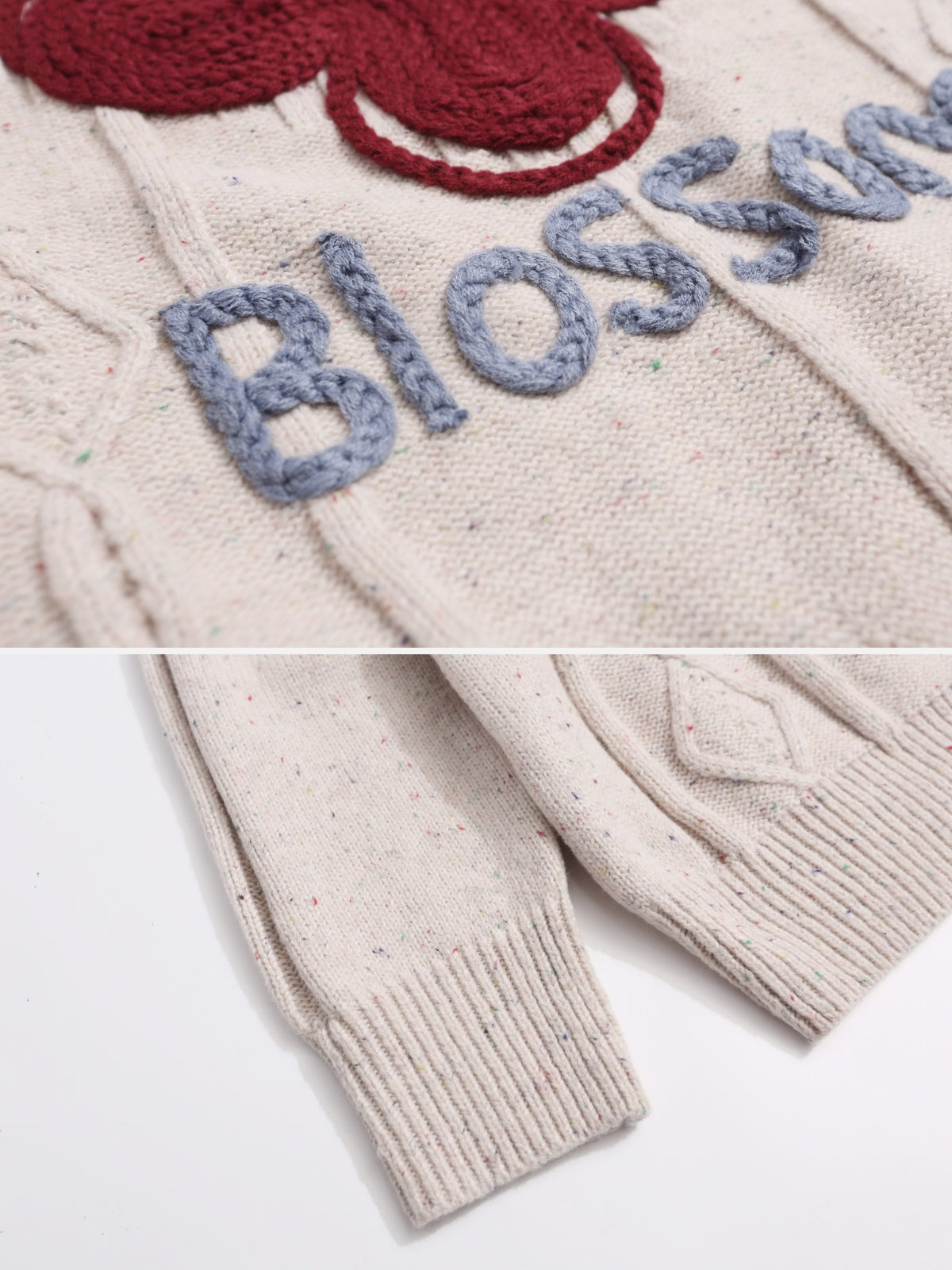 BLOOMI – Oversized Embroidered Sweater | Teenwear.eu