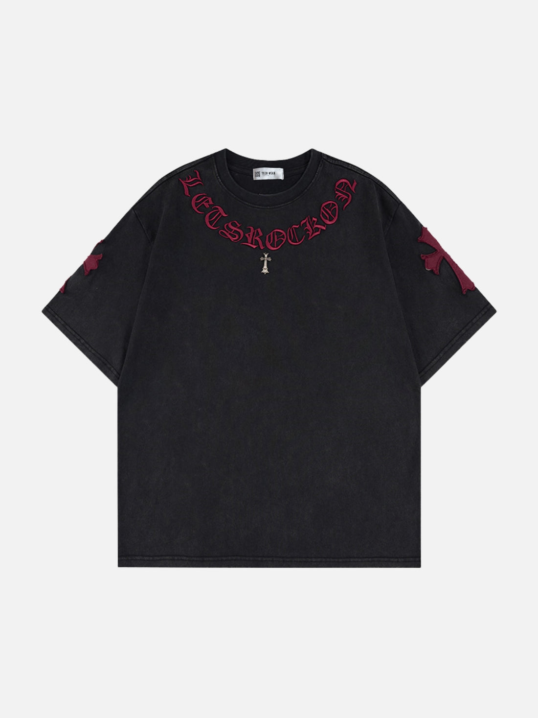 GOTHICX - Oversized Embroidered T-Shirt