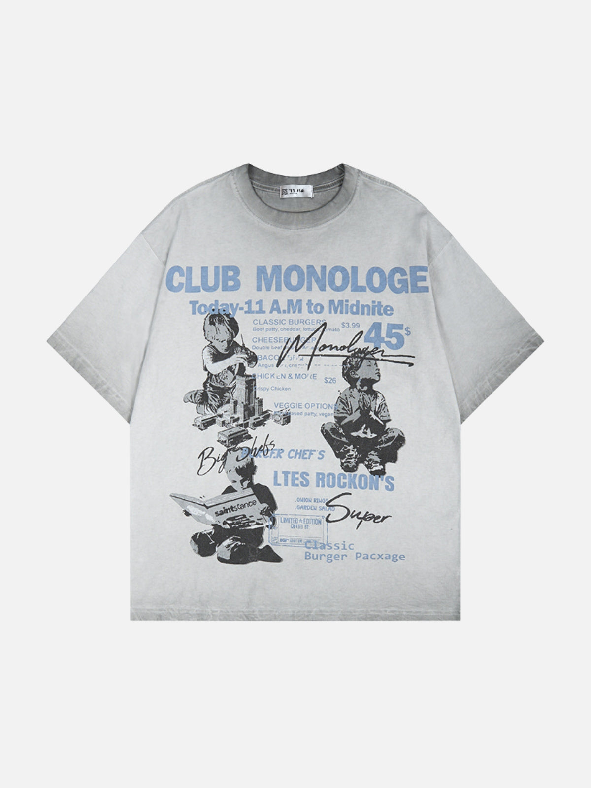 SAINTY - Oversized Graphic T-Shirt