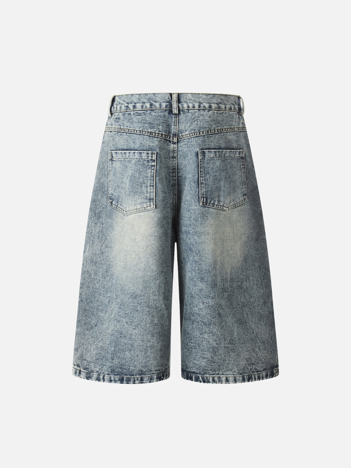 CHILISH - Baggy Denim Embroidered Jorts | Teenwear.eu