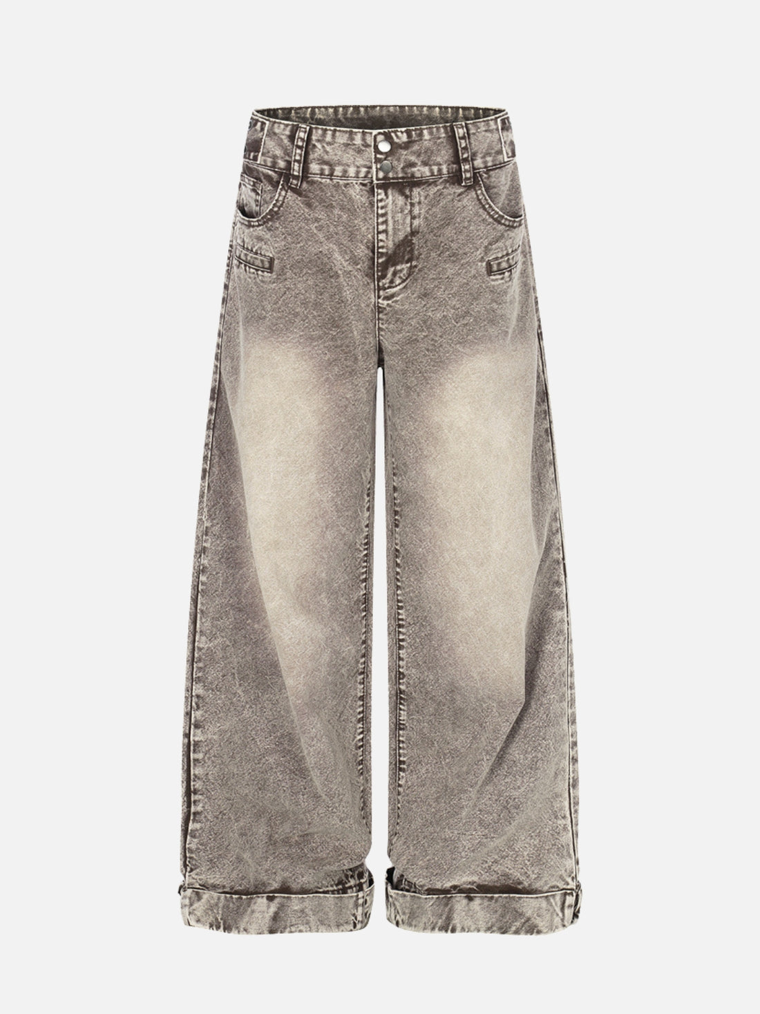 BLUEO - Baggy Basic Jeans Brown | Teenwear.eu