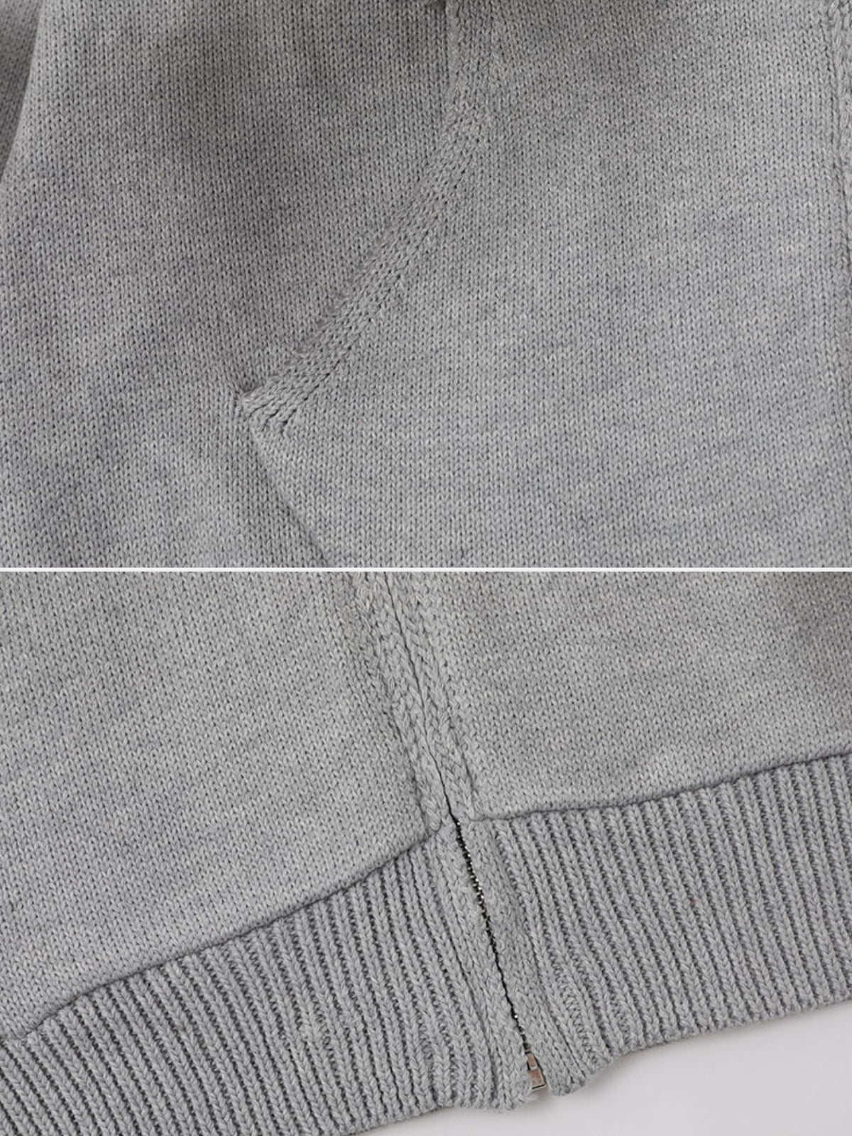 VARSIX – Oversized Print Zip Up Hoodie Sweater