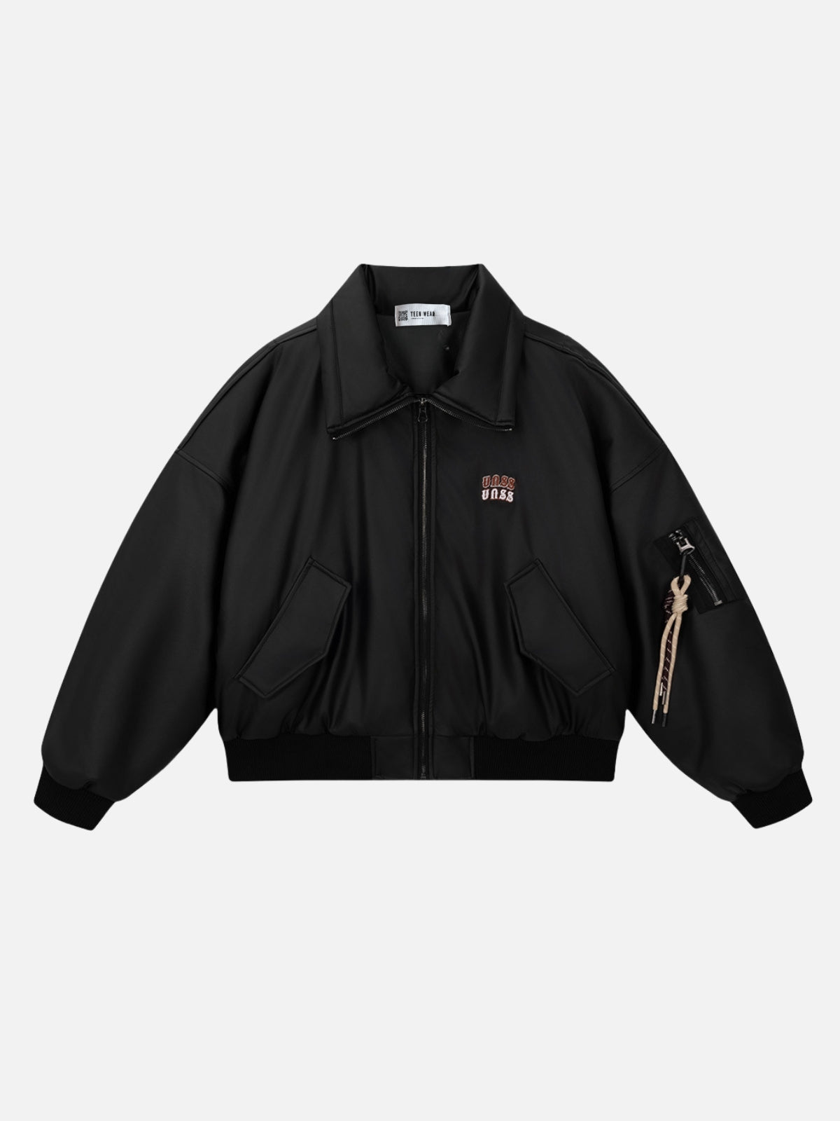 UNSSY - Leather Graphic Jacket