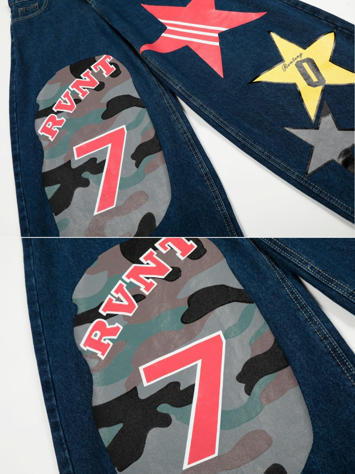 BLOCKZ - Baggy Graphic Jeans