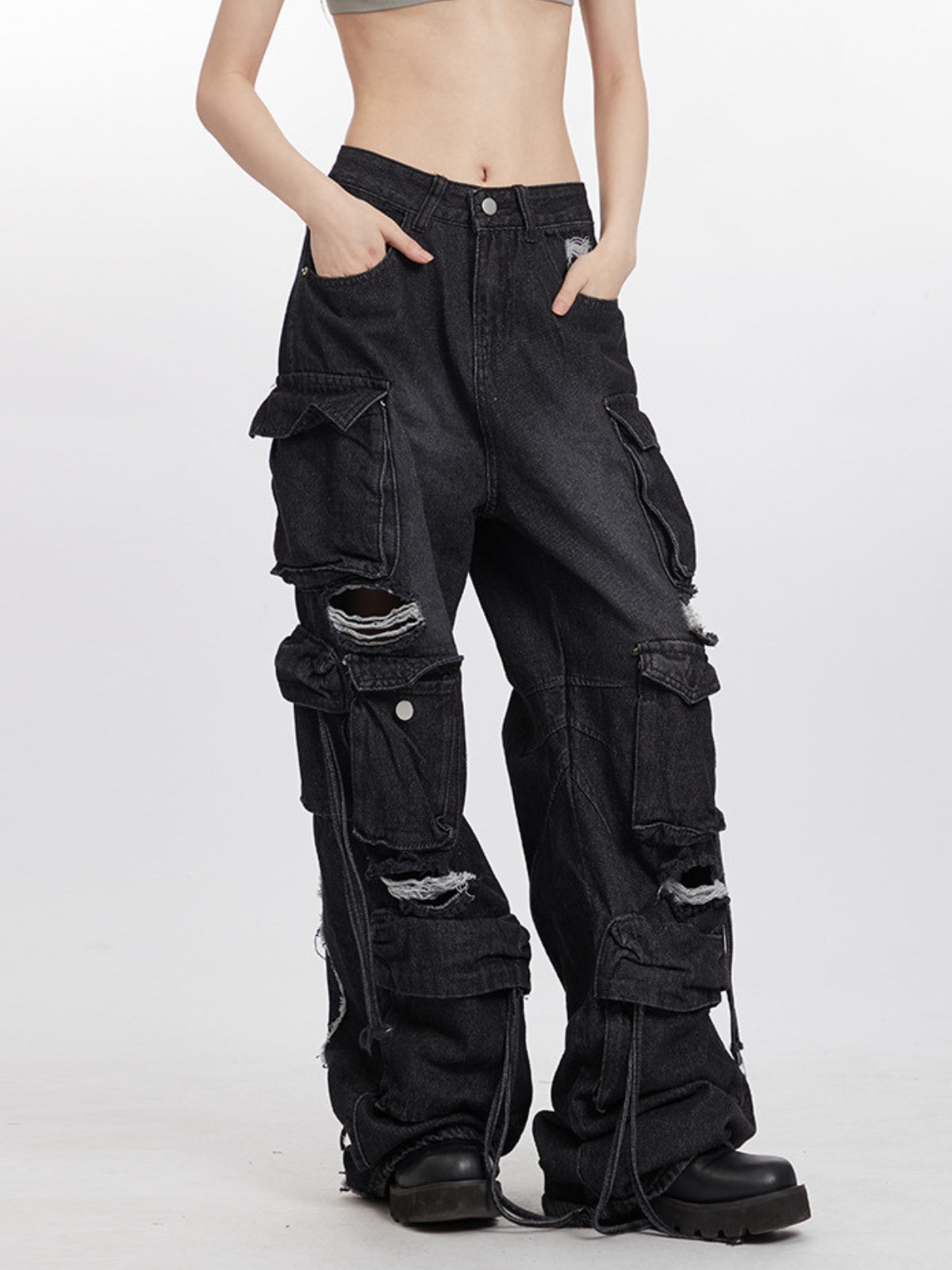 CARGOED - Baggy Basic Cargo Jeans | TEENWEAR.EU