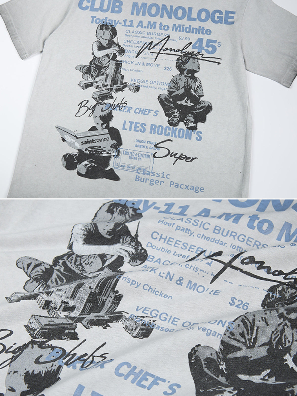 SAINTY - Oversized Graphic T-Shirt