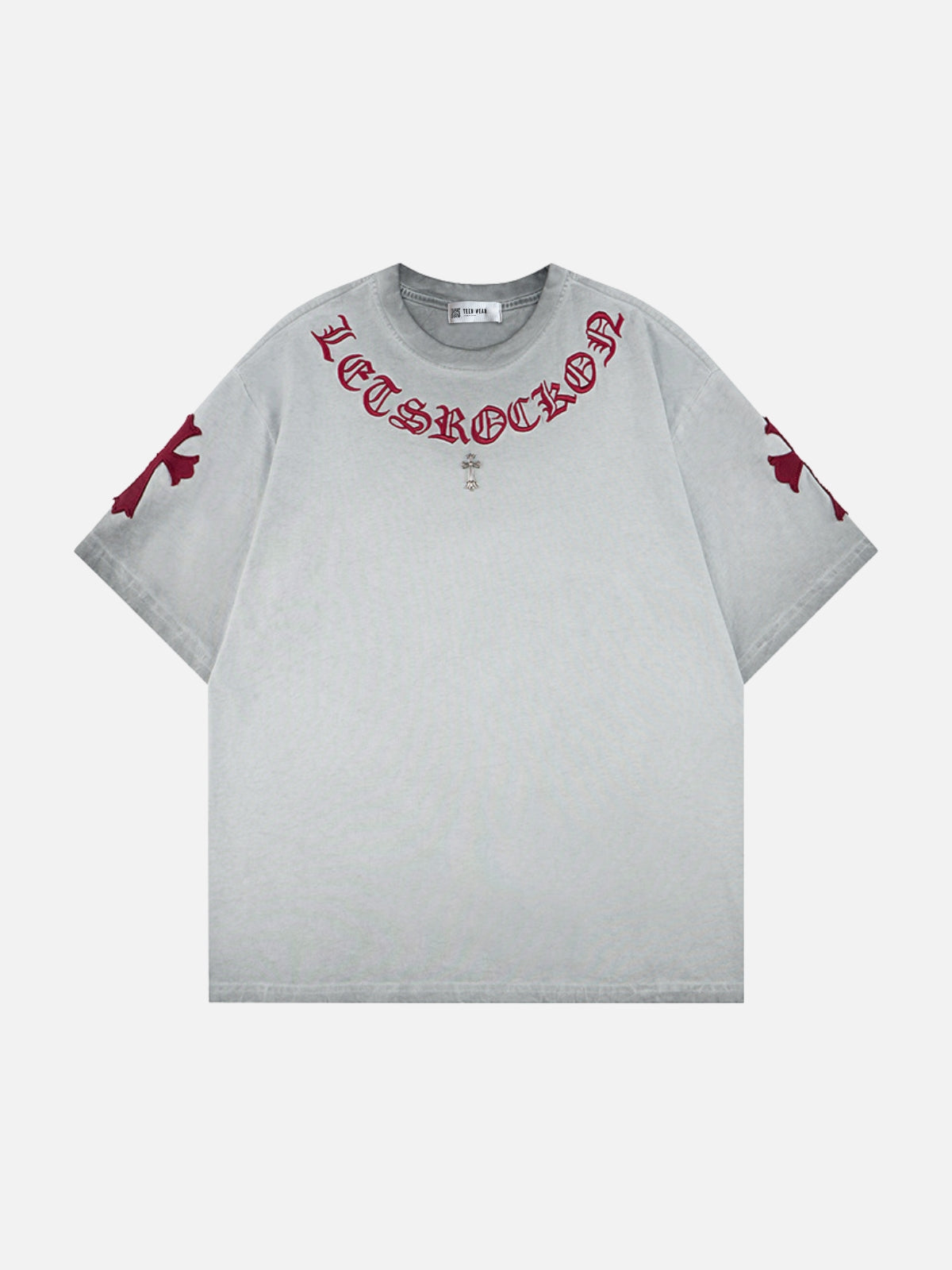 GOTHICX - Oversized Embroidered T-Shirt