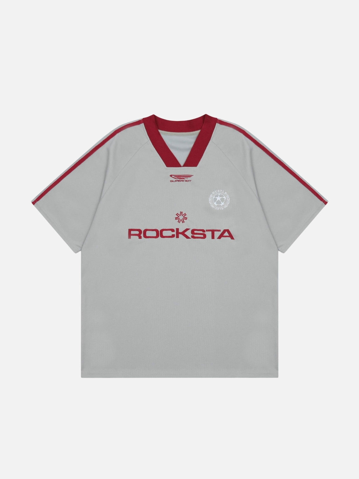 ROCKSTA - Oversized Print T-Shirt Jersey Grey | Teenwear.eu