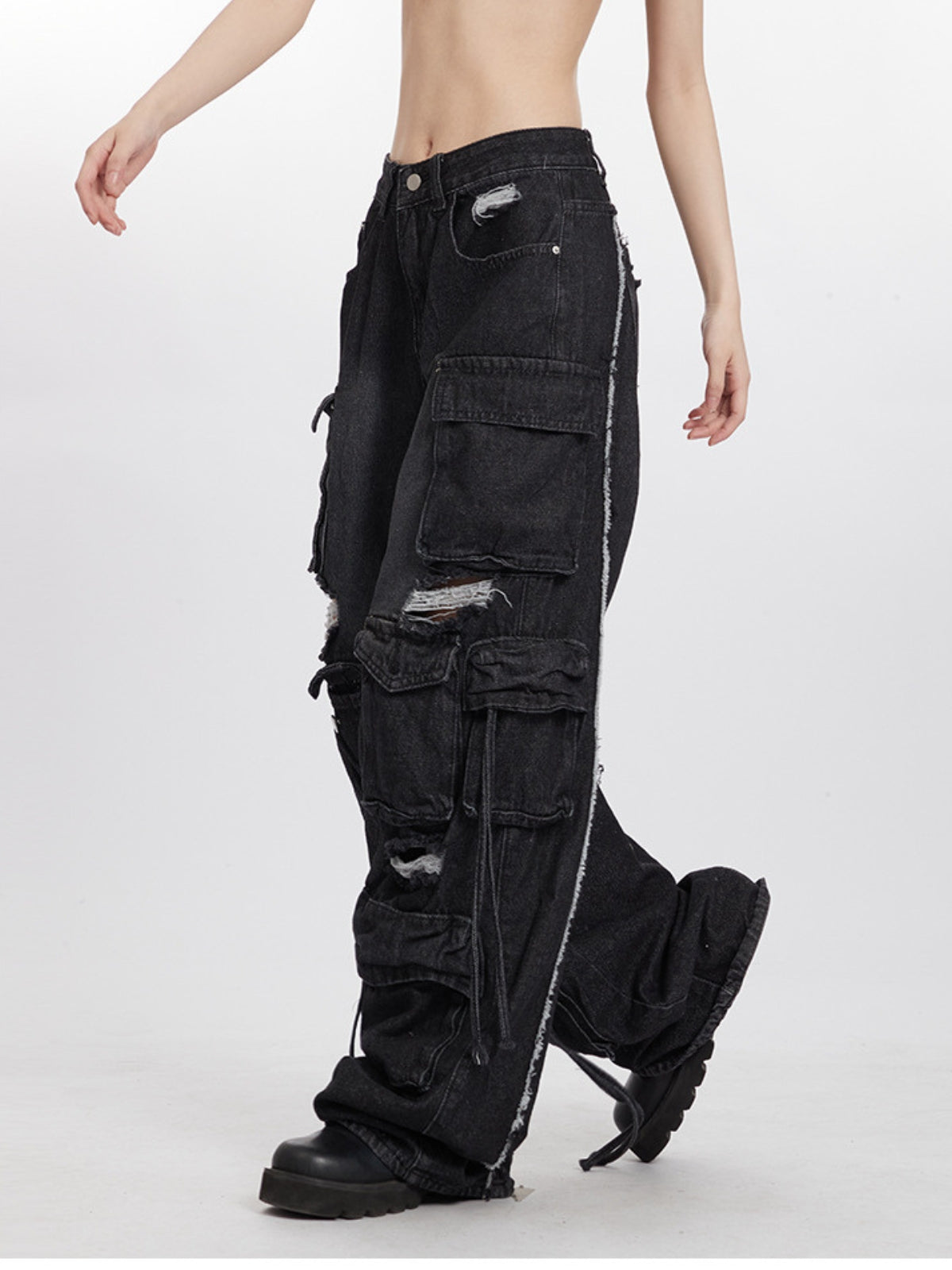 CARGOED - Baggy Basic Cargo Jeans | TEENWEAR.EU