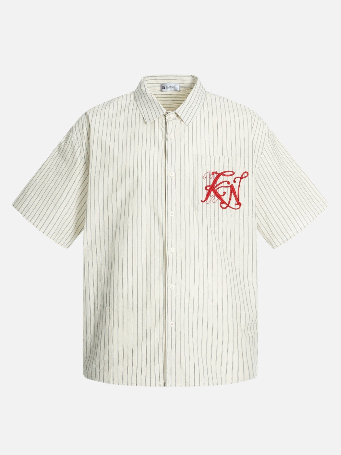 AMAZINGO - Oversized Graphic Shirt White | Teenwear.eu