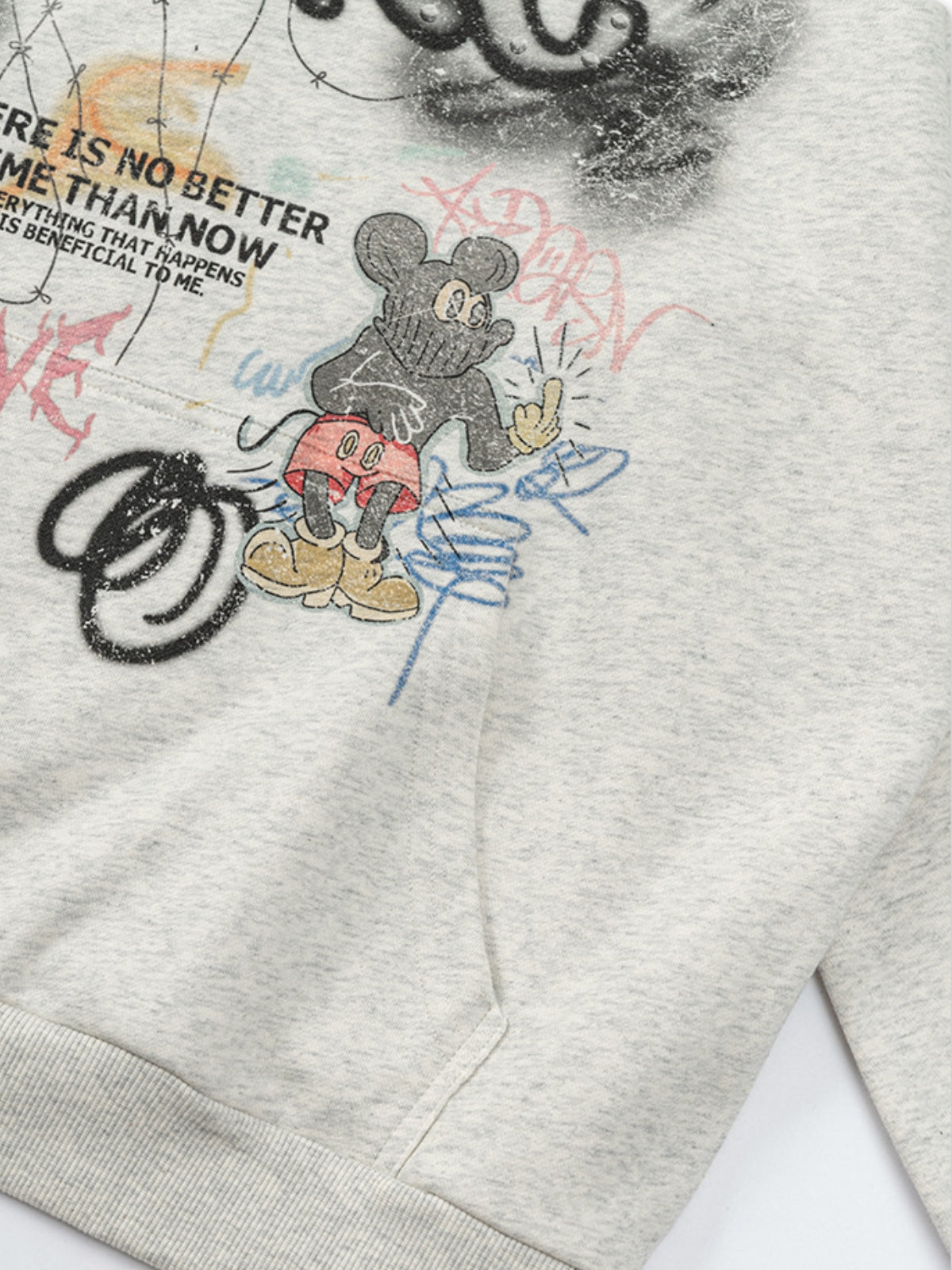 FTOKE – Oversized Print Hoodie