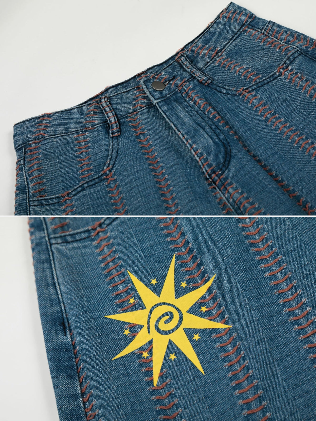 PUNKZY - Baggy Graphic Jeans