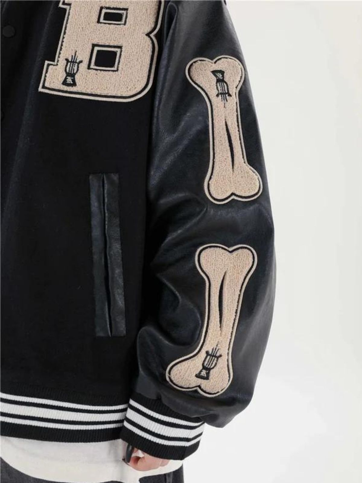BONES - Embroidered Varsity Jacket | TEENWEAR.EU