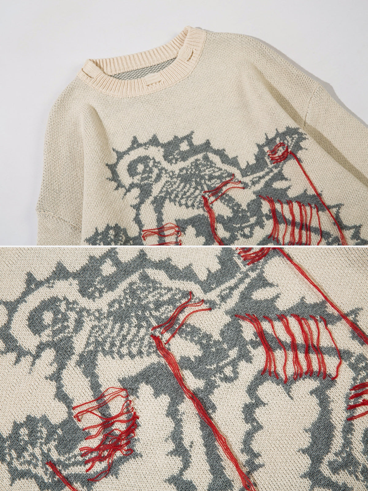 SERMED - Oversized Graphic Sweater | TEENWEAR.EU