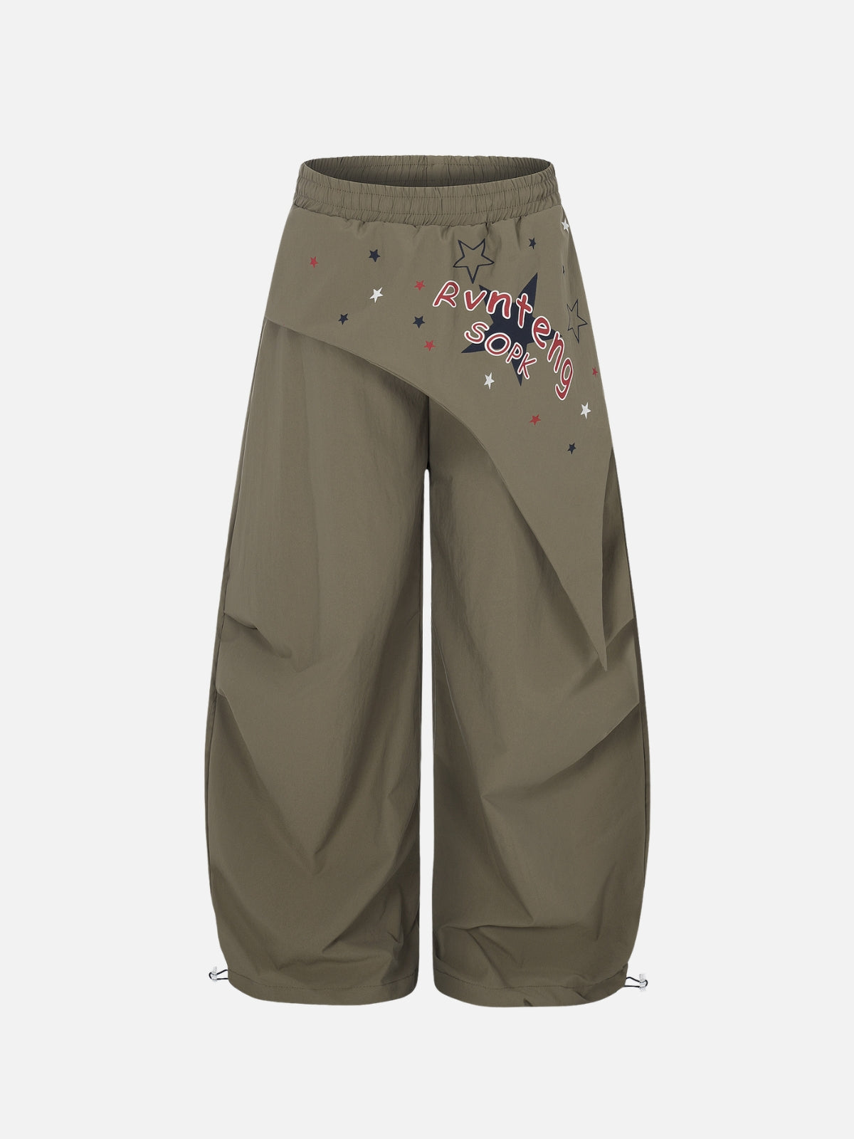 RUNTENG - Parachute Cargo Graphic Pants