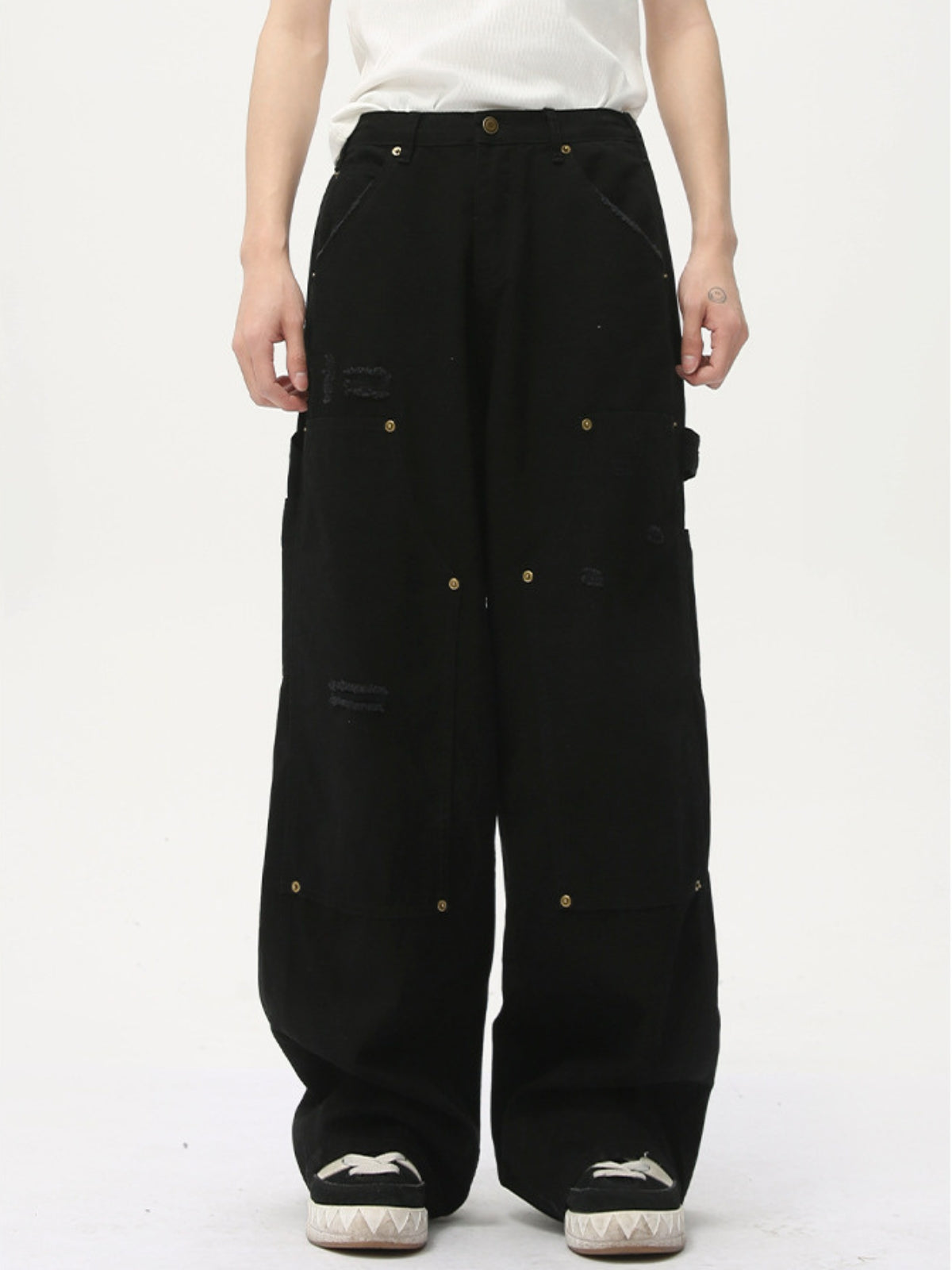 BLAKENED - Baggy Basic Cargo Jeans