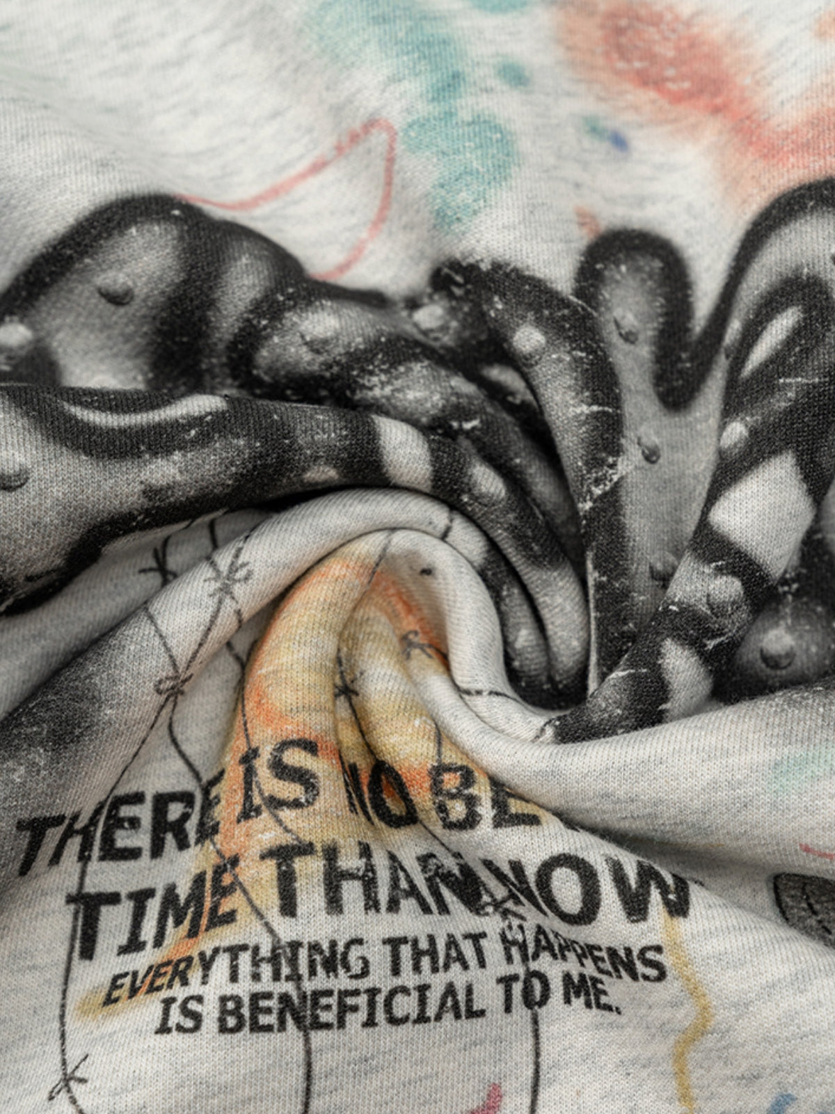 FTOKE – Oversized Print Hoodie