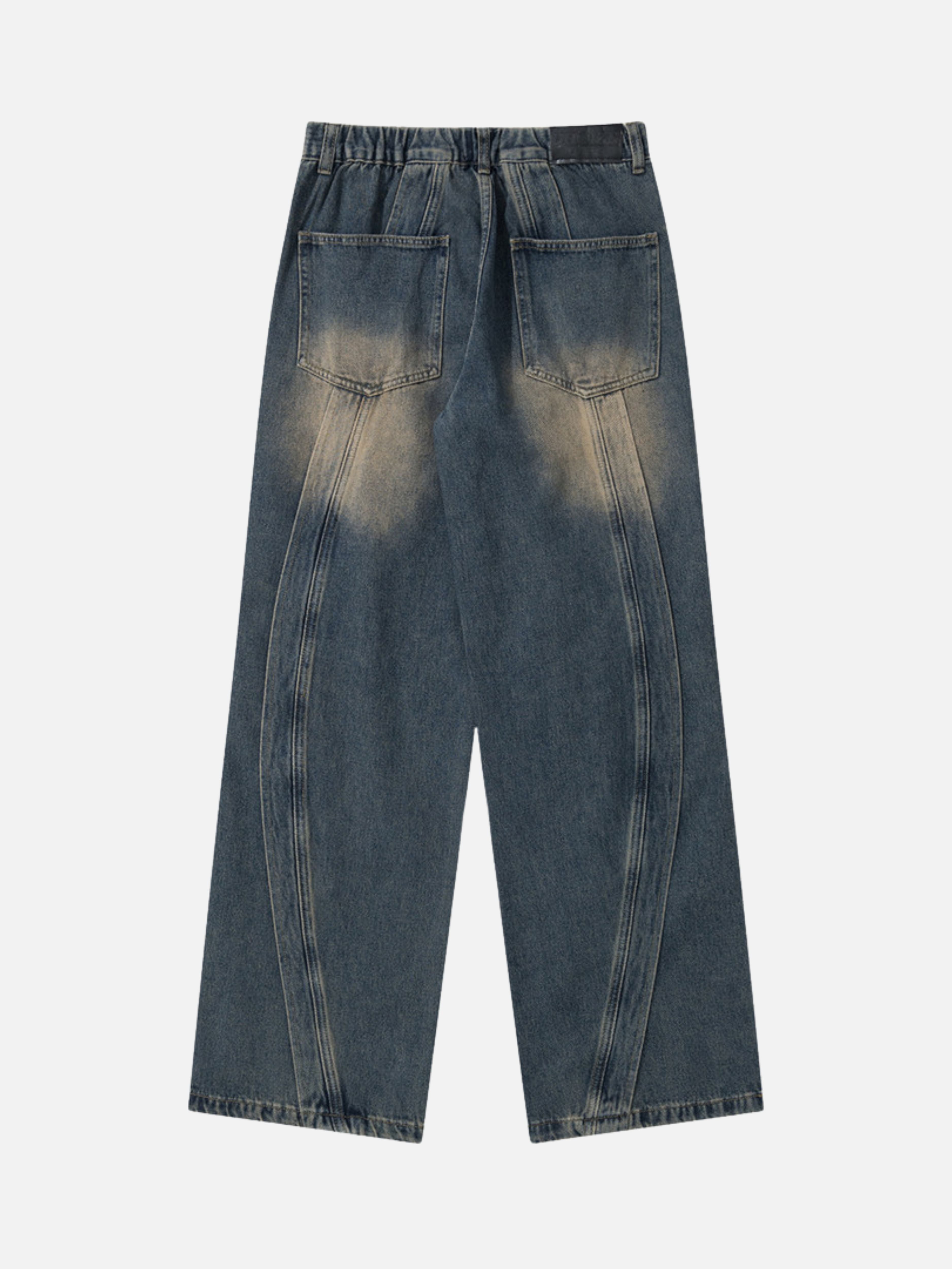 PREKLAD - Baggy Basic Embroidered Jeans Blue | TEENWEAR.EU