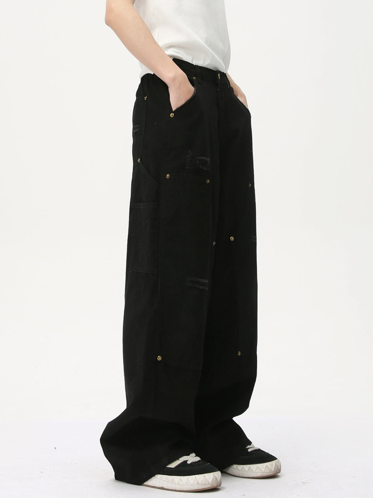 BLAKENED - Baggy Basic Cargo Jeans