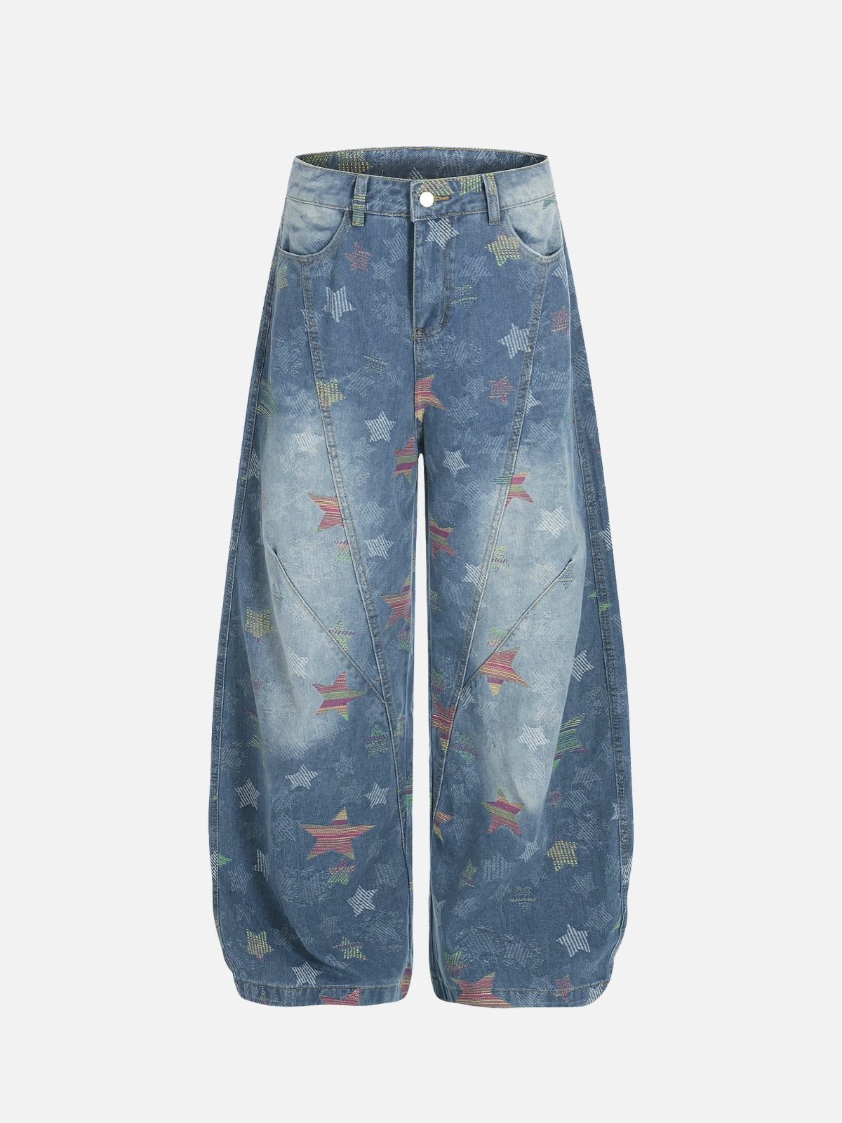 PRESTAR - Baggy Graphic Jeans Blue | Teenwear.eu
