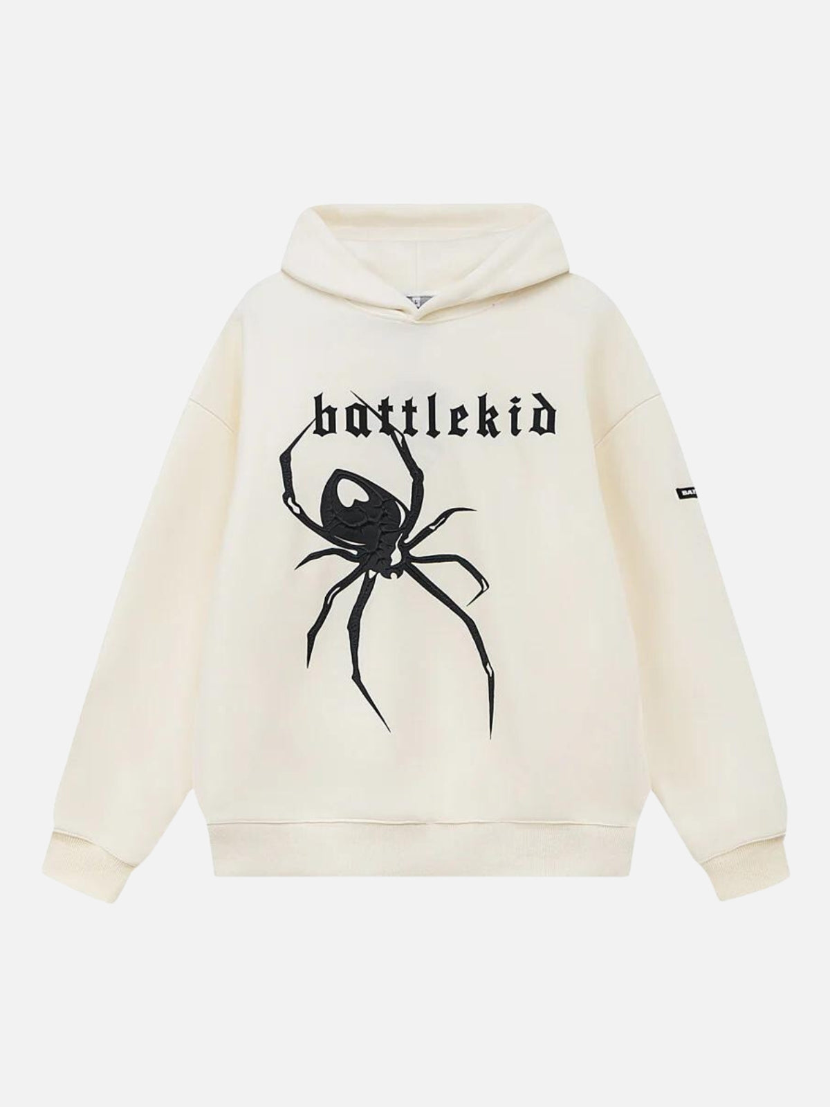 BATTLEKID - Oversized Print Hoodie Creme | TEENWEAR.EU