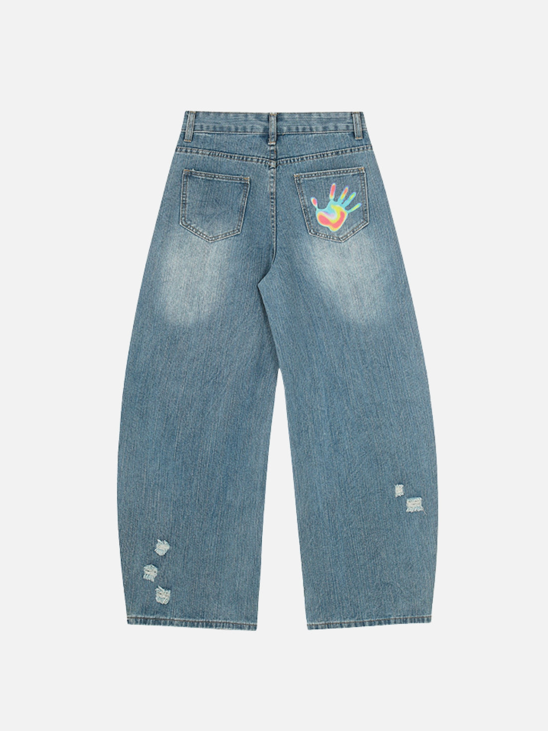 VIBEY - Baggy Graphic Jeans Blue | Teenwear.eu