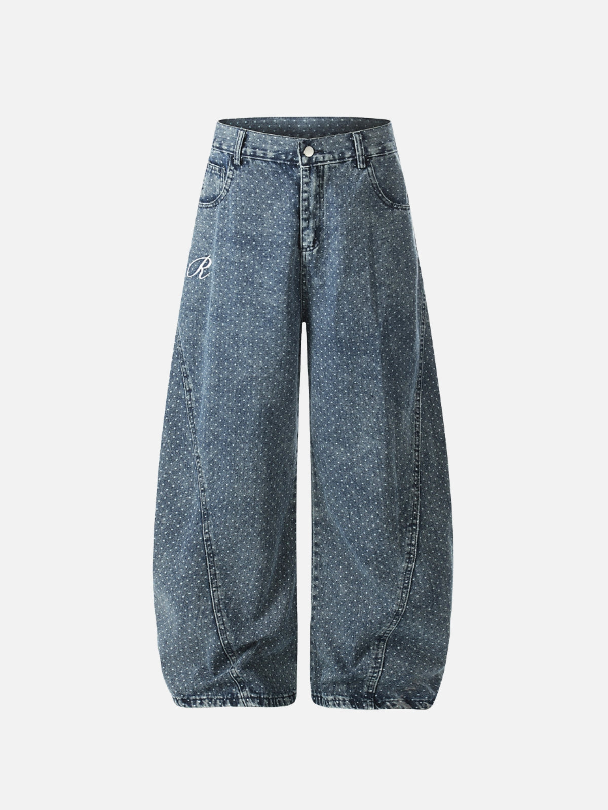 DOGGYO - Baggy Graphic Jeans Blue | Teenwear.eu