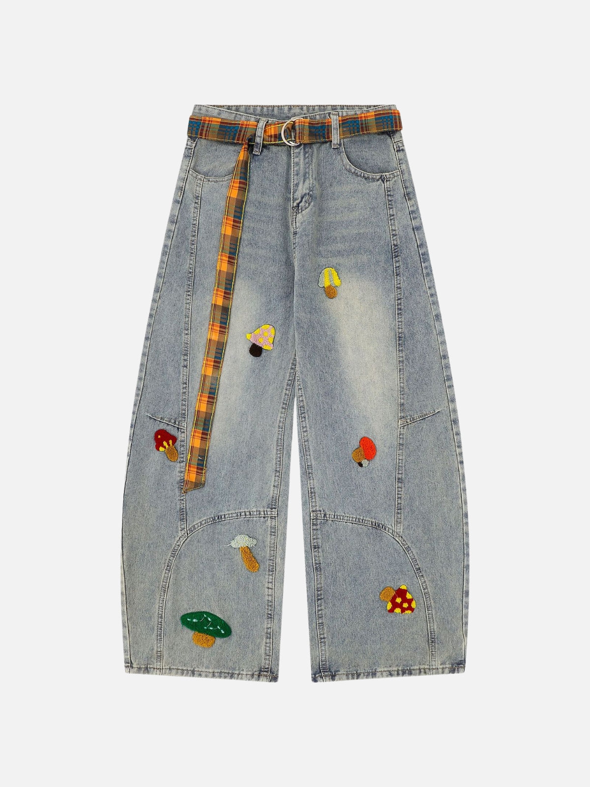 FUNGIEZ - Baggy Embroidered Jeans