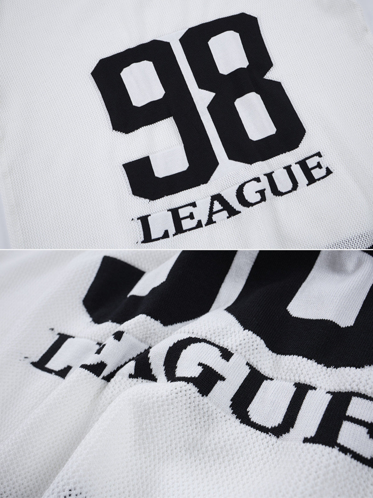 LEAGUO - Oversized Graphic Sweater Jersey
