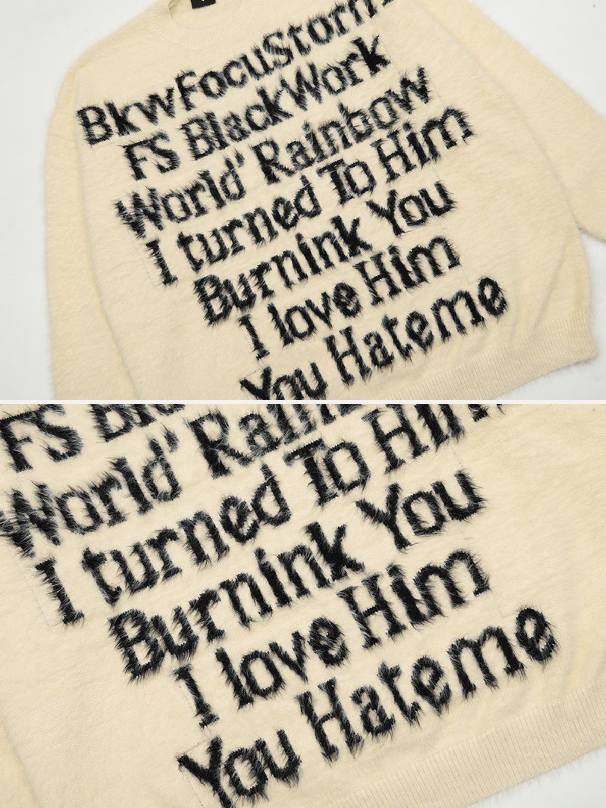 FOCUS STORM - Oversized Graphic Sweater | TEENWEAR.EU