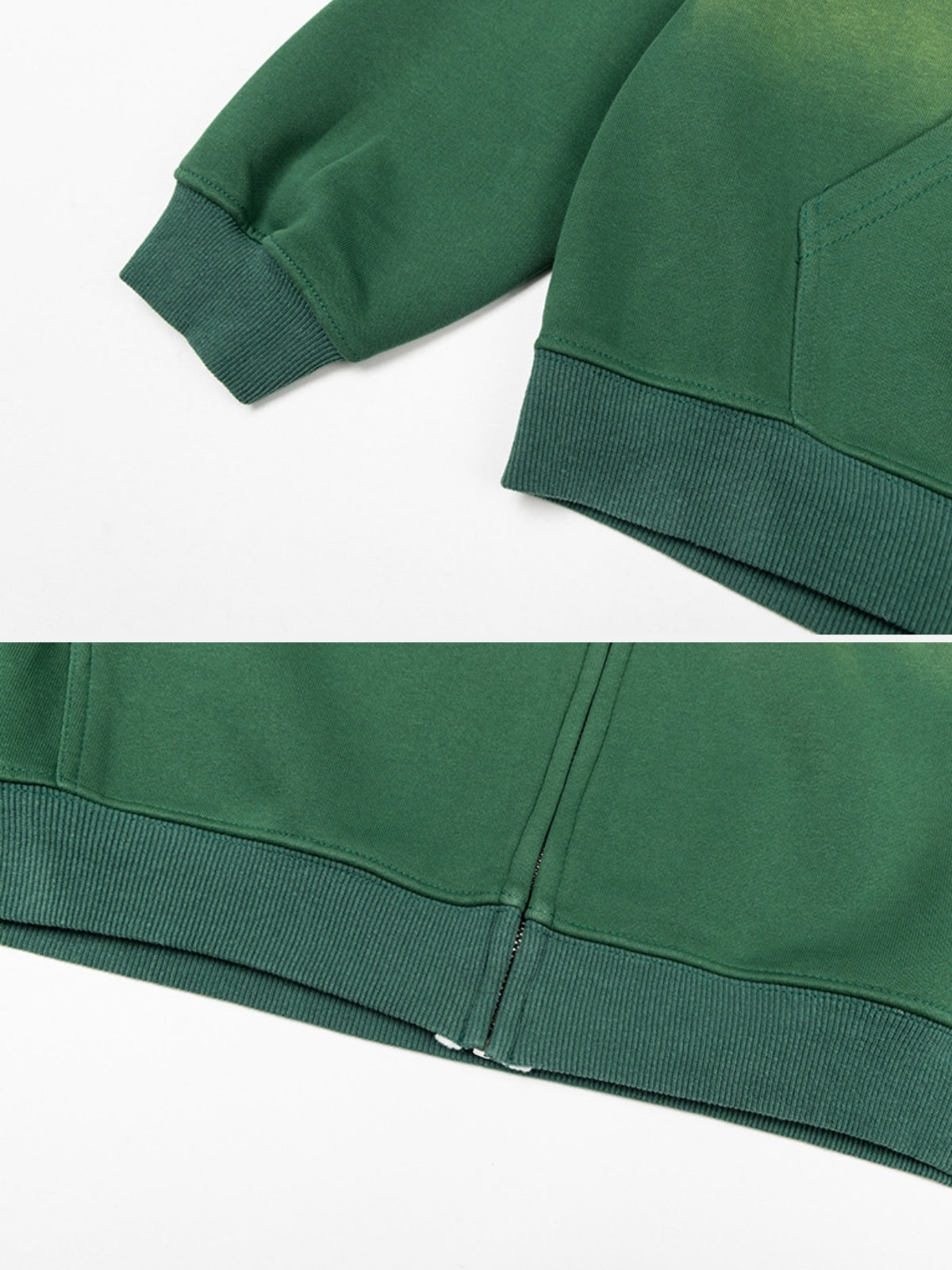 SHIELDY - Oversized Embroidered Zip Up Hoodie