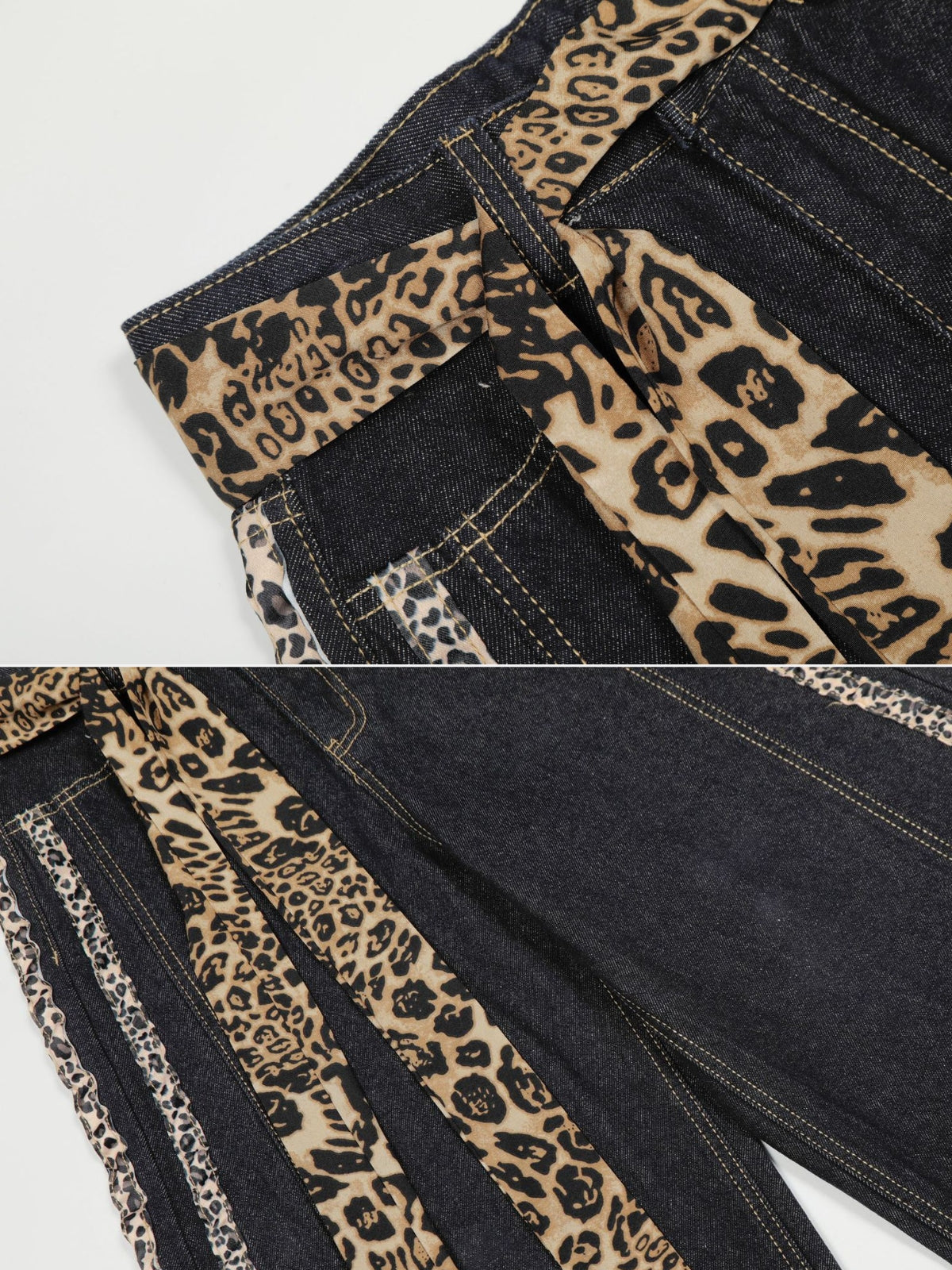 LEOPY - Baggy Print Jeans